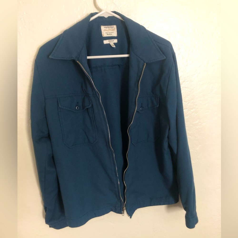 RVCA Blue Zip Jacket Alex Knost Collab